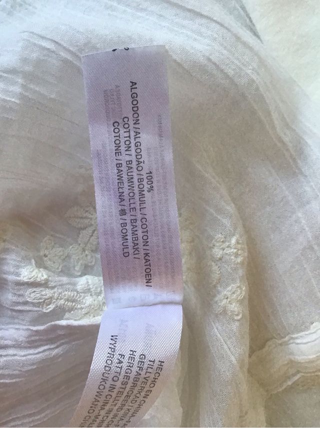 Blusa bordada Massimo Dutti