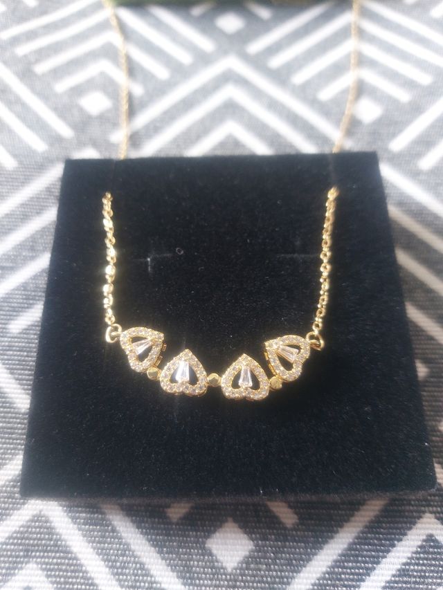 Collana donna quadrifoglio cuori