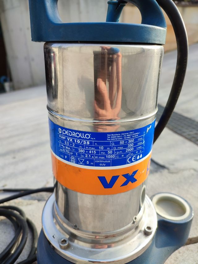 Bomba sumergible pedrollo vx