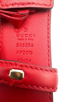 Cinturon rojo Gucci