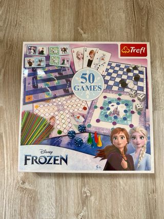 NUOVO SCATOLA CON 50 GIOCHI DISNEY FROZEN