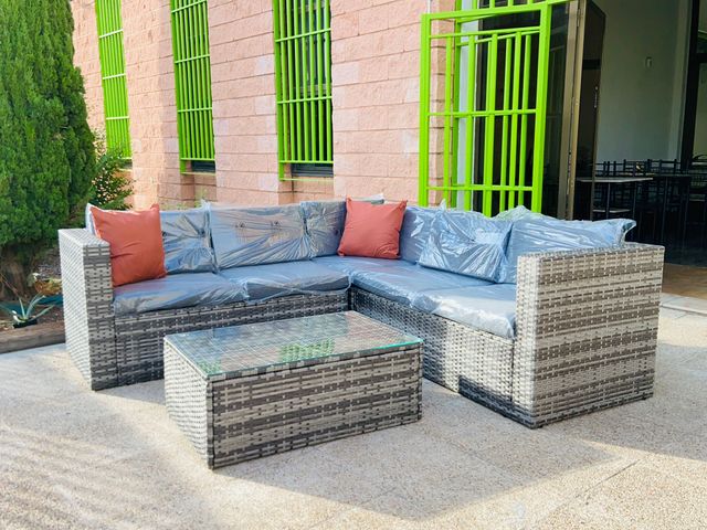 Conjunto rinconera de jardin +mesa de centro NUEVO