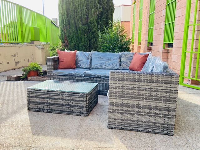 Conjunto rinconera de jardin +mesa de centro NUEVO