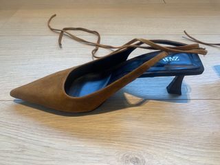 Zapato tacón destalonado atado n°37