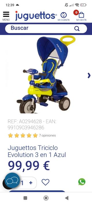 Juguettos triciclo evolutivo 3 en 1 