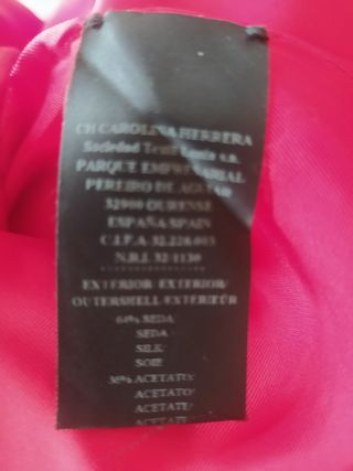VESTIDO MARCA CAROLINA HERRERA