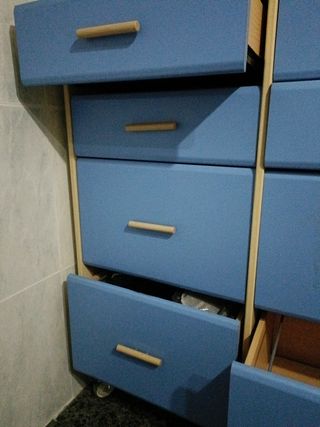 Mueble con cajones azul RECOGER EN LLEIDA