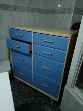 Mueble con cajones azul RECOGER EN LLEIDA