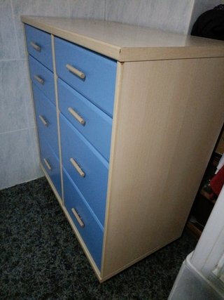 Mueble con cajones azul RECOGER EN LLEIDA