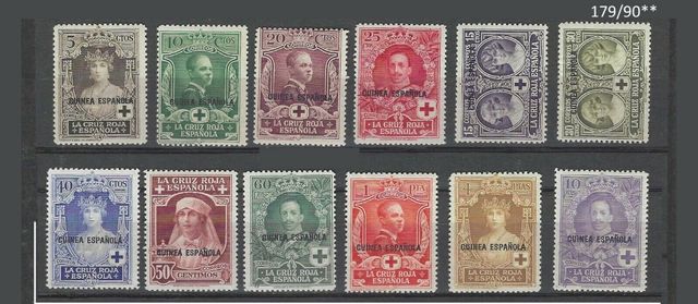 Guinea edifil 179/90**SIN FIJASELLOS