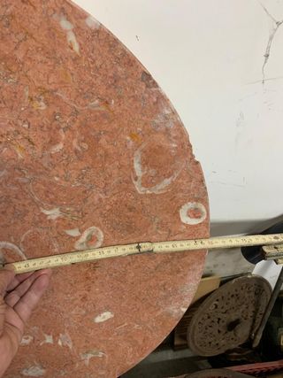 piatto in marmo di carrara, scheggiato