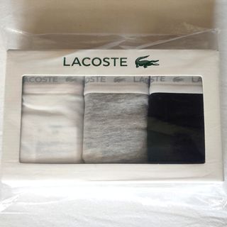 Tangas LACOSTE (Pack de 3) Negro, Gris, Blanco