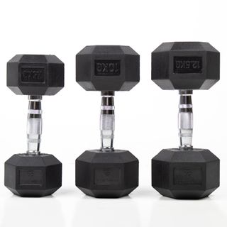 SET MANCUERNAS HEXAGONALES DE 2.5 A 25KG+SOPORTE