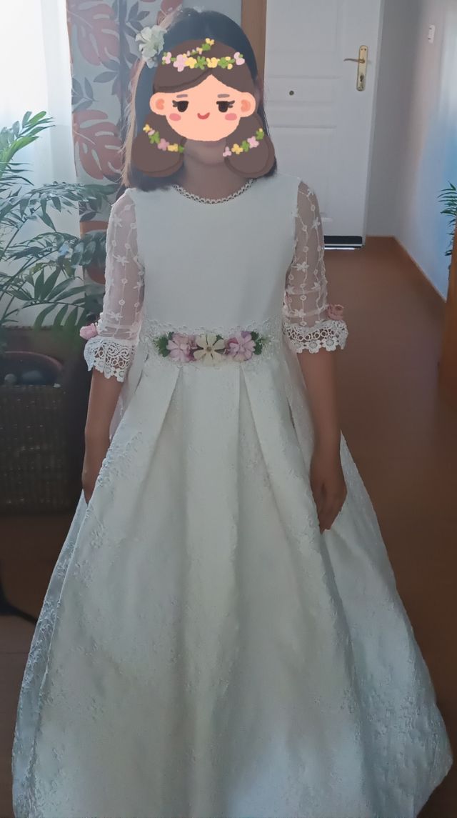 Traje comuñon confeccionado," imitación"