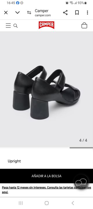 SANDALIAS TACÓN DE PIEL CAMPER