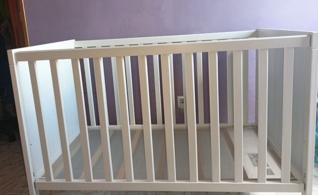 Cuna 120x60 Sundvik Ikea blanca 