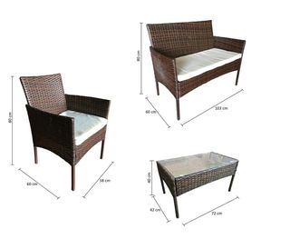 MUEBLES DE JARDIN Y TERRAZA RATAN