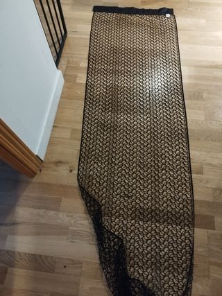 Cortinas de hilo negro