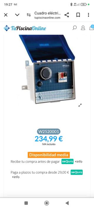 Cuadro eléctrico Polaris piscina polaris, nuevo