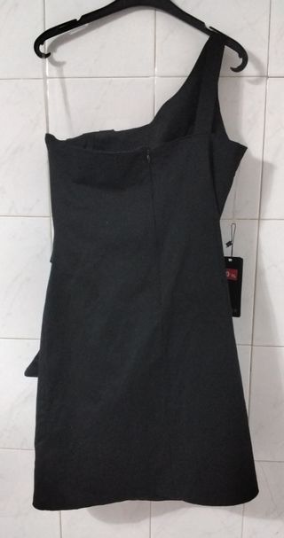 Tubino nero  monospalla tg 42