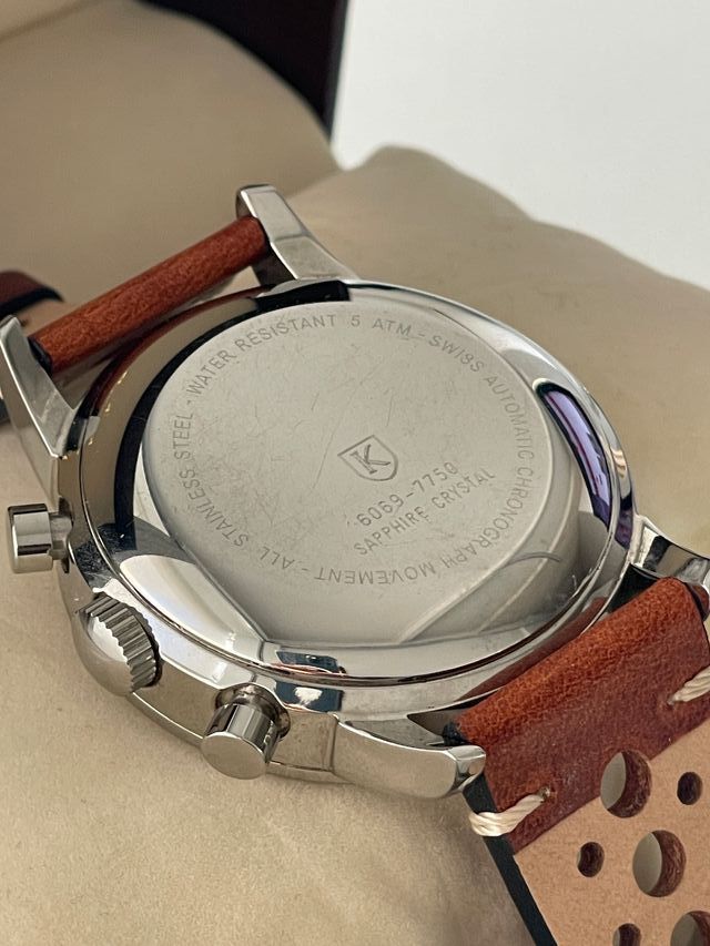 Reloj Kronos Pilot Automatic Chronograph Black