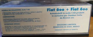 BRUMM Fiat 600 Abarth 850TC (1960) + Multipla