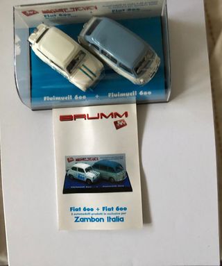 BRUMM Fiat 600 Abarth 850TC (1960) + Multipla