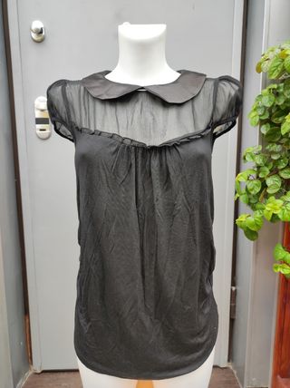 Blusa cuello bebé Blanco