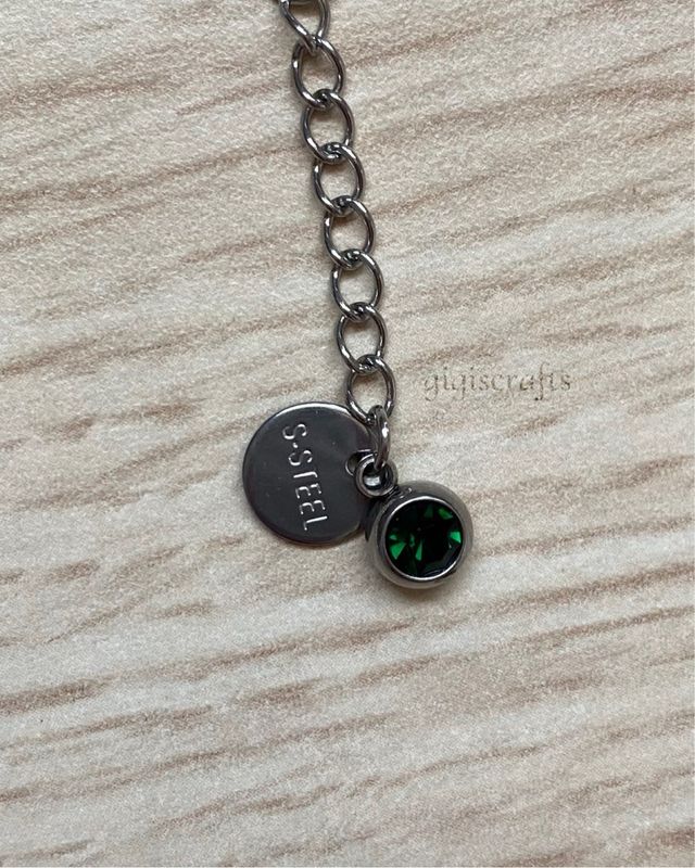 Collar artesanal de perlas y vidrio