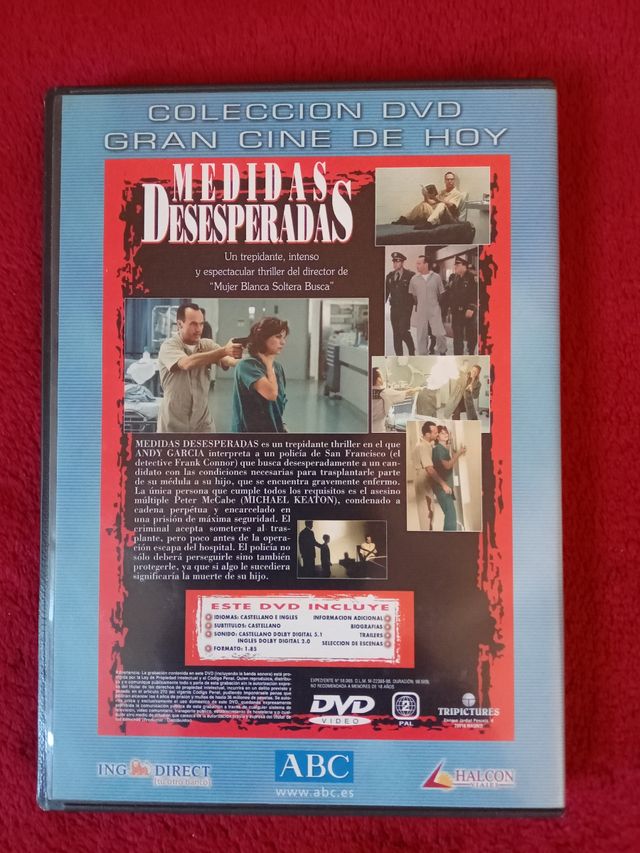 "Medidas desesperadas" en DVD 