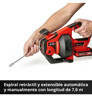 Desatascador eléctrico einhell limpiador t