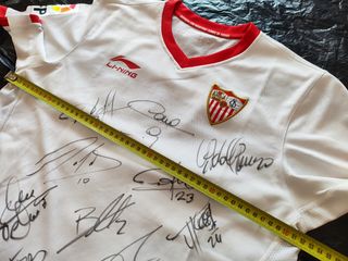 Camiseta firmada fútbol Sevilla FC