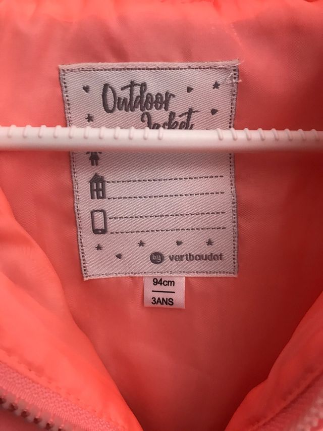 Chaleco de color fluor. NUEVO. Talla 3 años