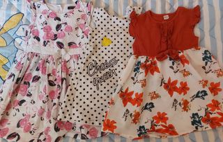Set 3 vestitini bimba 4 anni