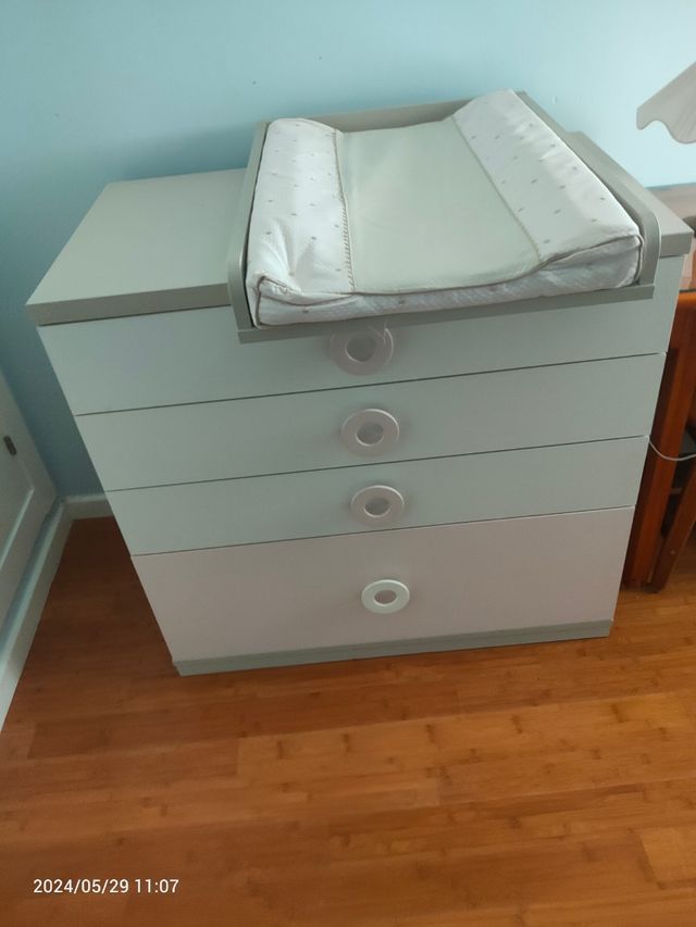 Cómoda infantil cambiador