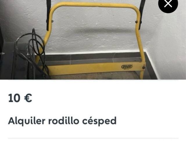 Rodillo cesped ALQUILER