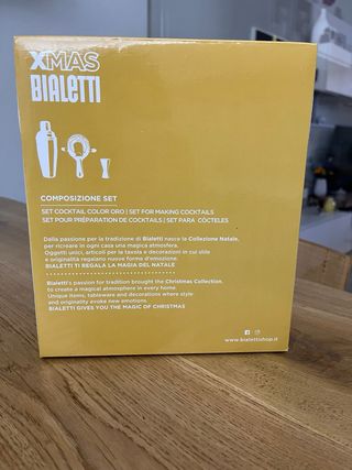 Set cocktail con shaker Bialetti