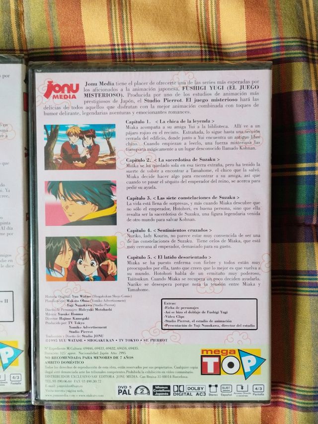 Dvd Fushigi Yugi