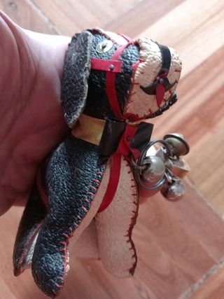 antiguo juguete cuero anos 30