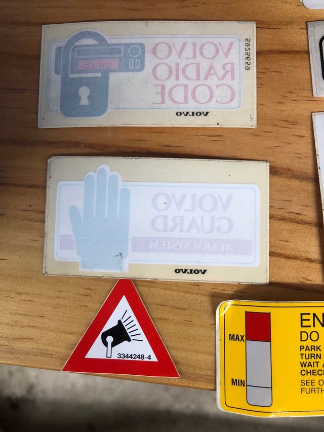 Pegatinas originales Volvo 850 480 varios modelos
