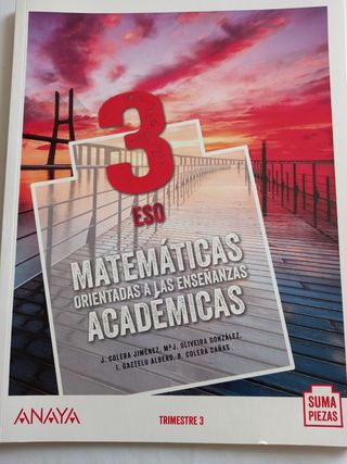 Libros Matematicas 3° ESO