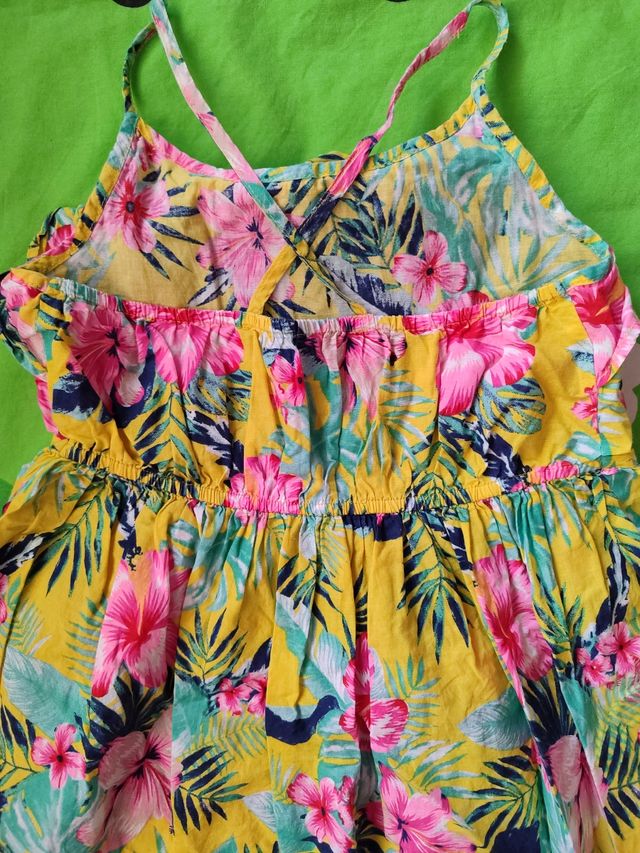 Vestido algodón 7 años cruce espalda