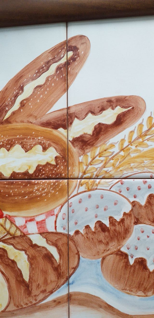 tabuleiro de Azulejos pintados á mão