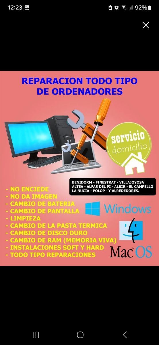 Servicio técnico Informatico