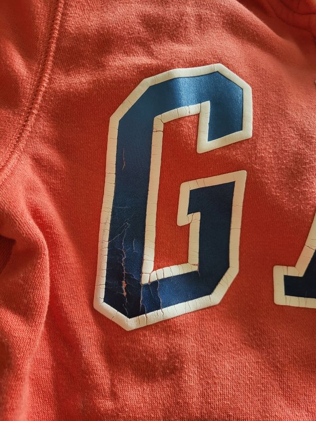 Felpa leggera GAP kids arancione con cappuccio