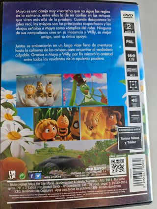DVD películas: Maya, Angel Birds, pingüinos madaga