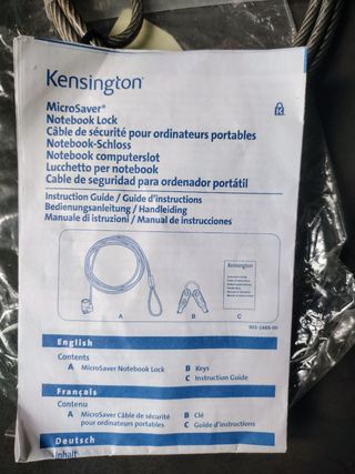 Cable de Seguridad para portatiles