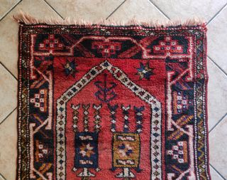 Tappeto persiano rosso 140x74