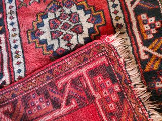 Tappeto persiano rosso 140x74