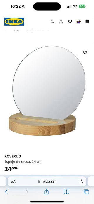 Espejo de mesa Roverud Ikea